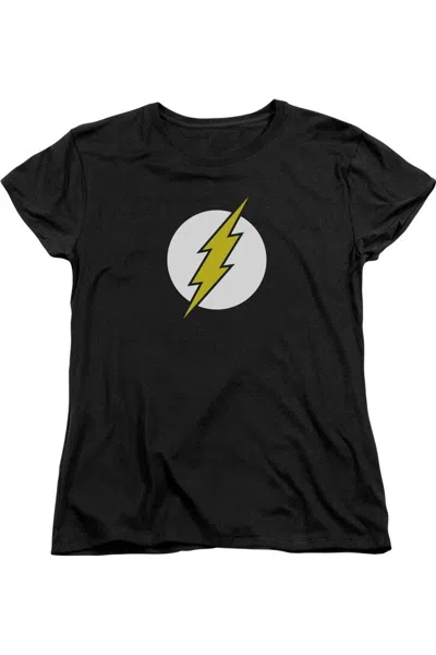 Gildan Dc Comics Flash Flash Logo Short Sleeve Women´s Tee / T-shirt In Red