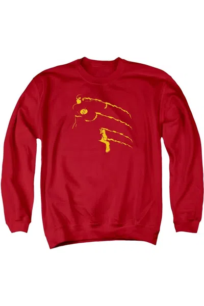 Gildan Dc Comics Flash Flash Min Adult Crewneck Sweatshirt In Red