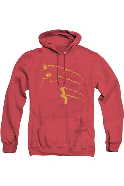 Gildan Dc Comics Flash Flash Min Adult Heather Hoodie / Hooded Sweatshirt In Red