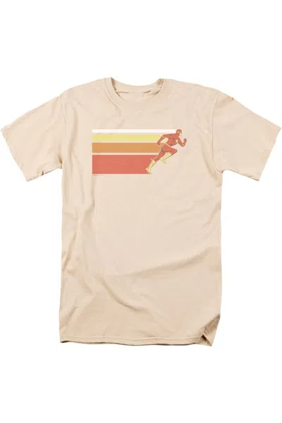 Gildan Dc Comics Flash Flash Retro Bars Short Sleeve Adult Tee / T-shirt In White