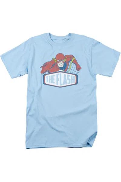 Gildan Dc Comics Flash Flash Sign Short Sleeve Adult Tee / T-shirt In Blue