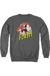Gildan Dc Comics Flash Run Flash Run Adult Crewneck Sweatshirt In Pink
