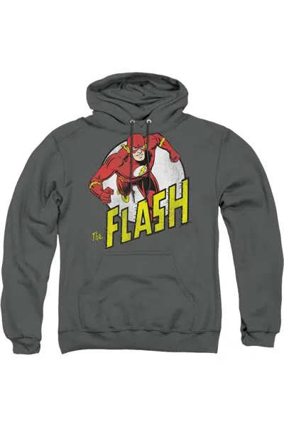 Gildan Dc Comics Flash Run Flash Run Adult Pull Over Hoodie / Hooded Sweatshirt In Pink