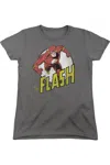 Gildan Dc Comics Flash Run Flash Run Short Sleeve Womens Tee / T-shirt In Pink