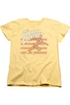 Gildan Dc Comics Flash Scarlet Speedster Short Sleeve Womens Tee / T-shirt In Yellow