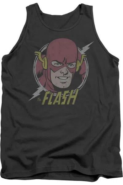 Gildan Dc Comics Flash Vintage Voltage Adult Tank Top In Pink