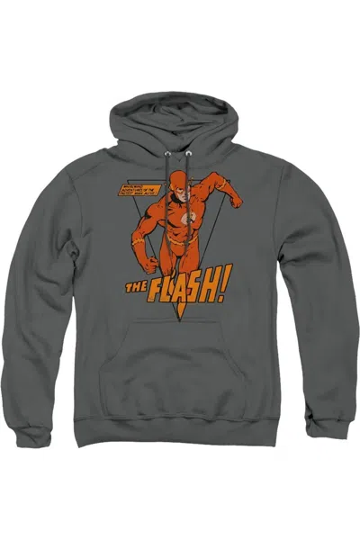 Gildan Dc Comics Flash Whirlwind Adult Pull Over Hoodie / Hooded Sweatshirt In Pink