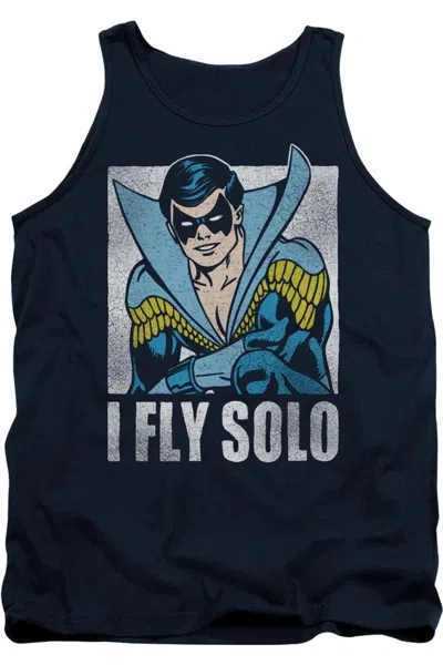 Gildan Dc Comics Fly Solo Adult Tank Top In Blue