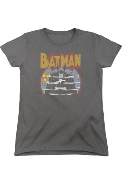 Gildan Dc Comics Foggy Short Sleeve Womens Tee / T-shirt In Pink