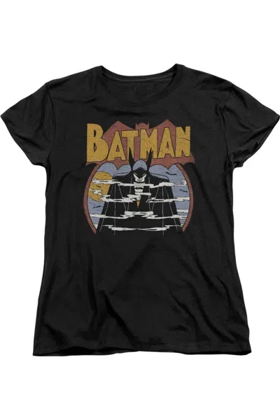 Gildan Dc Comics Foggy Short Sleeve Womens Tee / T-shirt In Black