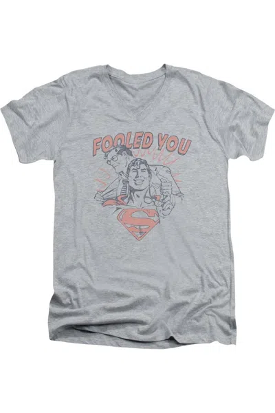 Gildan Dc Comics Fooled You Short Sleeve Adult V Neck Premium Cotton Tee / T-shirt In Multi
