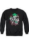 Gildan Dc Comics Four Of A Kind Adult Crewneck Sweatshirt In Black