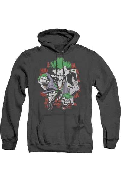 Gildan Dc Comics Four Of A Kind Adult Heather Hoodie / Hooded Sweatshirt In Black