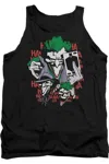 Gildan Dc Comics Four Of A Kind Adult Tank Top In Black