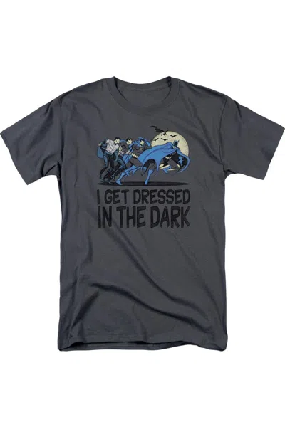Gildan Dc Comics Get Dressed Short Sleeve Adult Tee / T-shirt In Gray