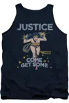 Gildan Dc Comics Get Some Adult Tank Top In Blue