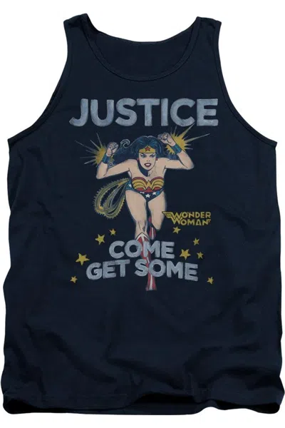 Gildan Dc Comics Get Some Adult Tank Top In Blue