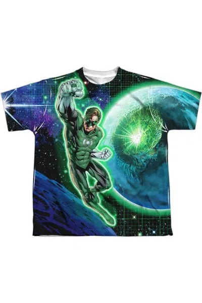 Gildan Kids' Dc Comics Gl In Space (front/back Print) Short Sleeve Youth Poly Crew Tee / T-shirt In Multi