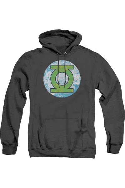 Gildan Dc Comics Gl Neon Distress Logo Adult Heather Hoodie / Hooded Sweatshirt In Black