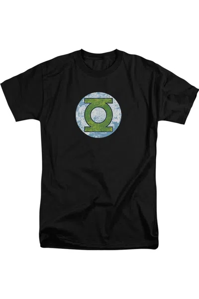 Gildan Dc Comics Gl Neon Distress Logo Short Sleeve Adult Tall Tee / T-shirt In Black
