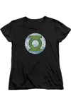 Gildan Dc Comics Gl Neon Distress Logo Short Sleeve Womens Tee / T-shirt In Black