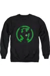 Gildan Dc Comics Gl Symbol Knockout Adult Crewneck Sweatshirt In Black