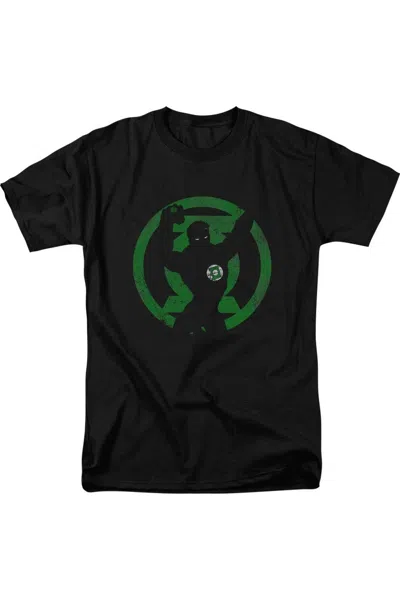 Gildan Dc Comics Gl Symbol Knockout Short Sleeve Adult Tee / T-shirt In Black