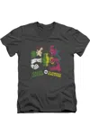 Gildan Dc Comics Gl Vs Sinestro Short Sleeve Adult V Neck Premium Cotton Tee / T-shirt In Pink