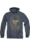 Gildan Dc Comics Gotham Crusader Adult Heather Hoodie / Hooded Sweatshirt In Blue
