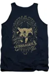 Gildan Dc Comics Gotham Crusader Adult Tank Top In Blue