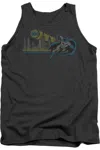 Gildan Dc Comics Gotham Retro Adult Tank Top In Pink