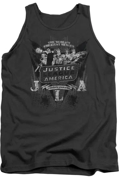 Gildan Dc Comics Greatest Heroes Adult Tank Top In Black