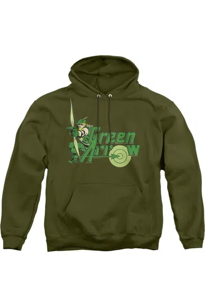 Gildan Dc Comics Green Arrow Green Arrow Adult Pull Over Hoodie / Hooded Sweatshirt