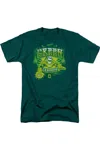 Gildan Dc Comics Green Flames Short Sleeve Adult Tee / T-shirt In Green