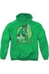 Gildan Dc Comics Green Lantern Adult Pull Over Hoodie / Hooded Sweatshirt In Green