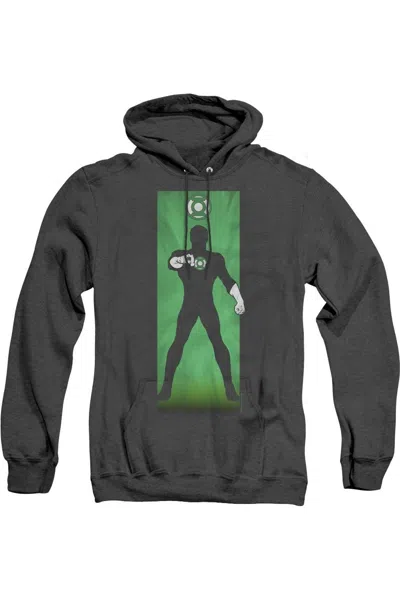 Gildan Dc Comics Green Lantern Block Adult Heather Hoodie / Hooded Sweatshirt In Black