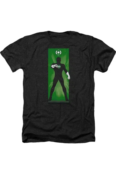 Gildan Dc Comics Green Lantern Block Adult Heather Tee / T-shirt In Black
