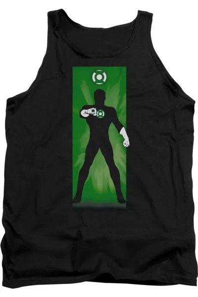 Gildan Dc Comics Green Lantern Block Adult Tank Top In Black