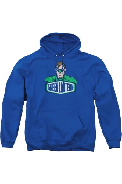 Gildan Dc Comics Green Lantern Sign Adult Pull Over Hoodie / Hooded Sweatshirt In Blue