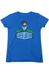 Gildan Dc Comics Green Lantern Sign Short Sleeve Womens Tee / T-shirt In Blue