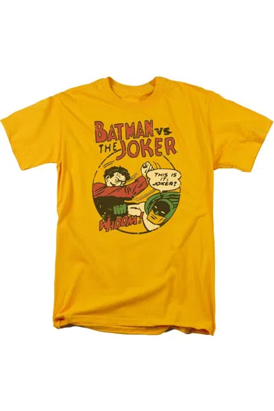 Gildan Dc Comics Grudge Match Short Sleeve Adult Tee / T-shirt In Gold