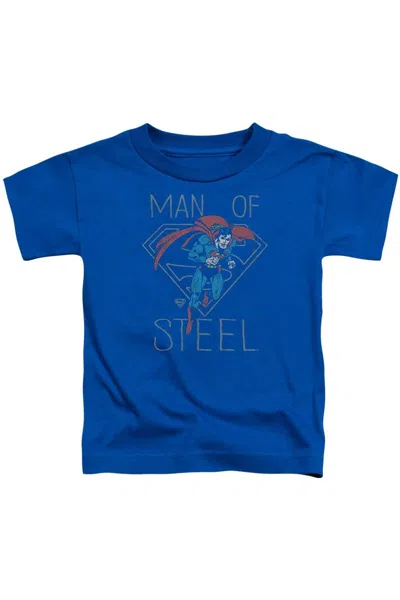 Gildan Kids' Dc Comics Hardened Heart Short Sleeve Youth Tee / T-shirt In Blue