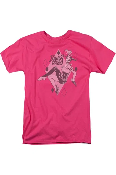 Gildan Dc Comics Harley Quinn Short Sleeve Adult Tee / T-shirt In Pink