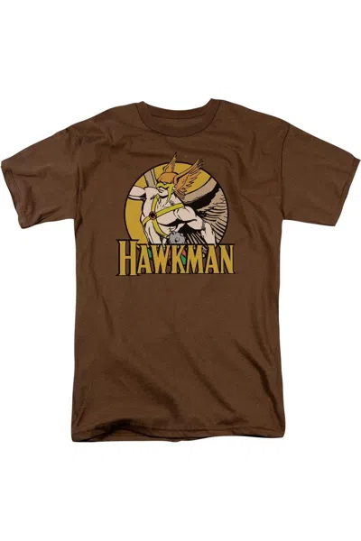 Gildan Dc Comics Hawkman Short Sleeve Adult Tee / T-shirt In Brown