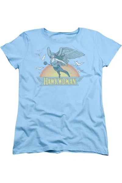 Gildan Dc Comics Hawkwoman Short Sleeve Women´s Tee / T-shirt In Blue