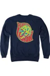 Gildan Dc Comics How I Roll Adult Crewneck Sweatshirt In Blue