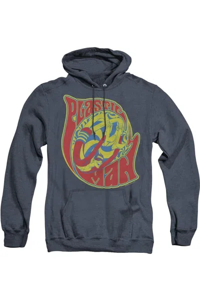 Gildan Dc Comics How I Roll Adult Heather Hoodie / Hooded Sweatshirt In Blue