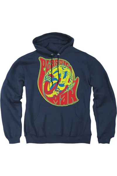 Gildan Dc Comics How I Roll Adult Pull Over Hoodie / Hooded Sweatshirt In Blue