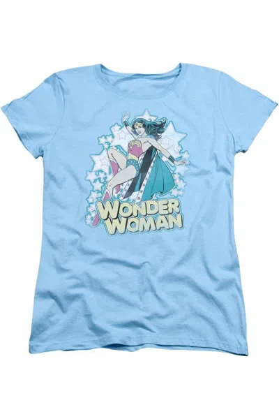 Gildan Dc Comics Im Wonder Woman Short Sleeve Womens Tee / T-shirt In Blue
