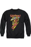Gildan Dc Comics In Bolt Adult Crewneck Sweatshirt In Black
